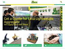Tablet Screenshot of leca.co.uk